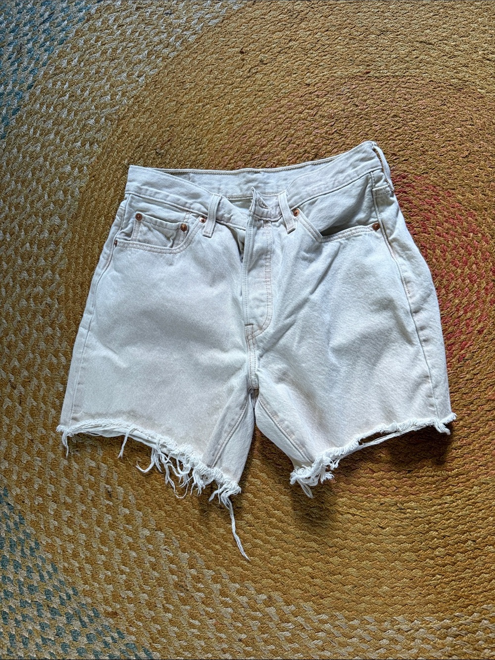 Levi’s 501 Shorts, Frayed Hem Women's Denim Shorts -